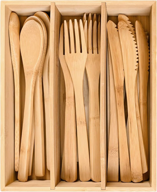 Reusable Bamboo Cutlery Set